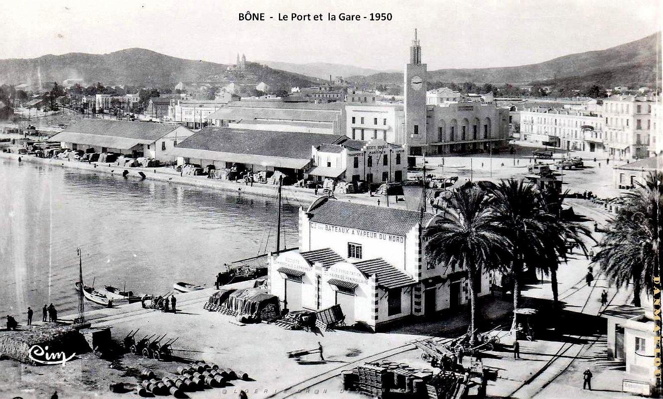 Bone - Port et Gare - 1950.jpg